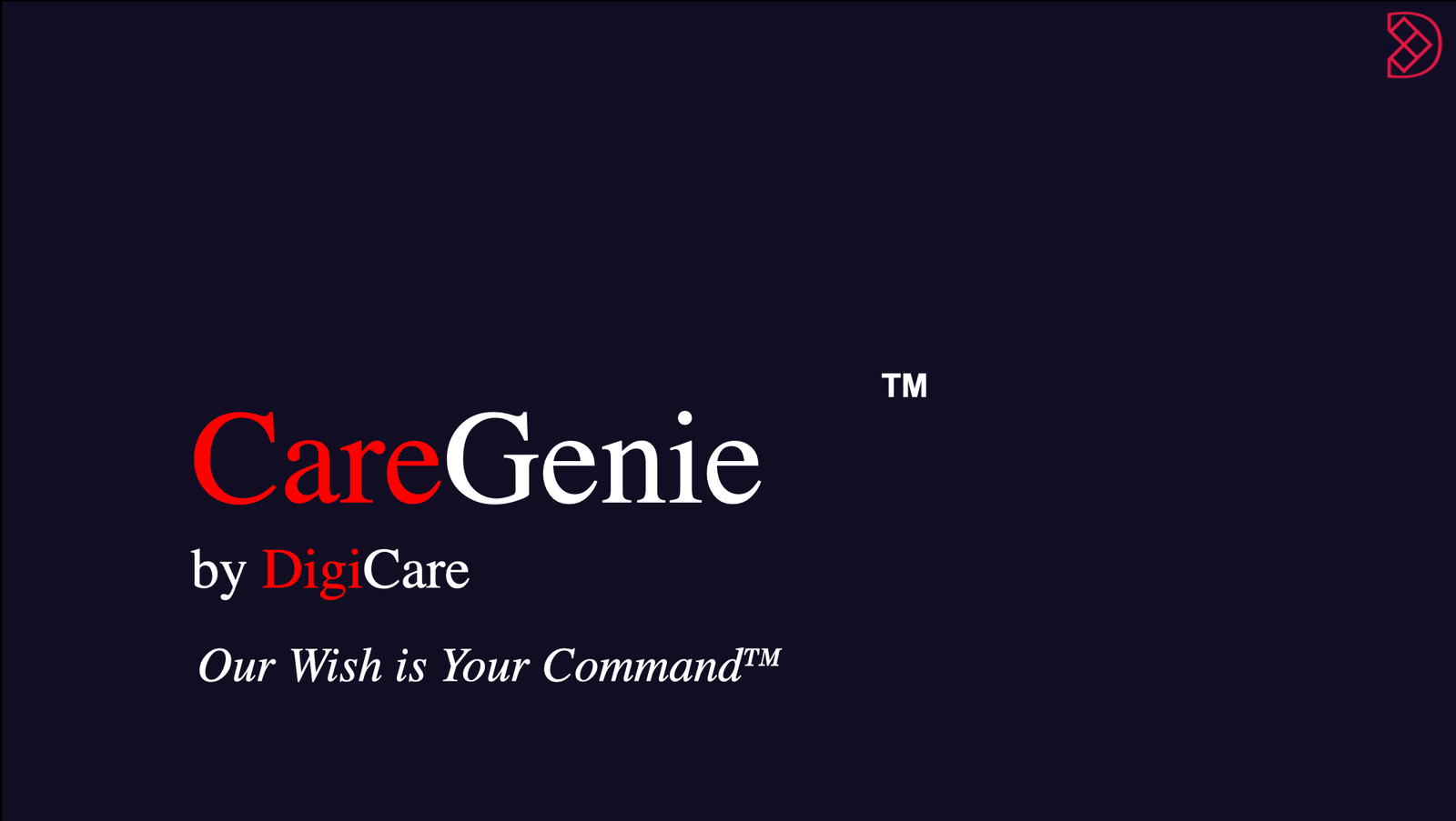 CareGenie by DigiCare — Healthcare AI Pitch Deck