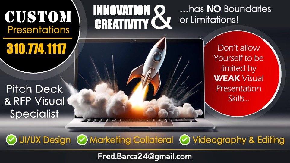 Rocket Launch Pitch — Barca Design Studio Marketing Ad